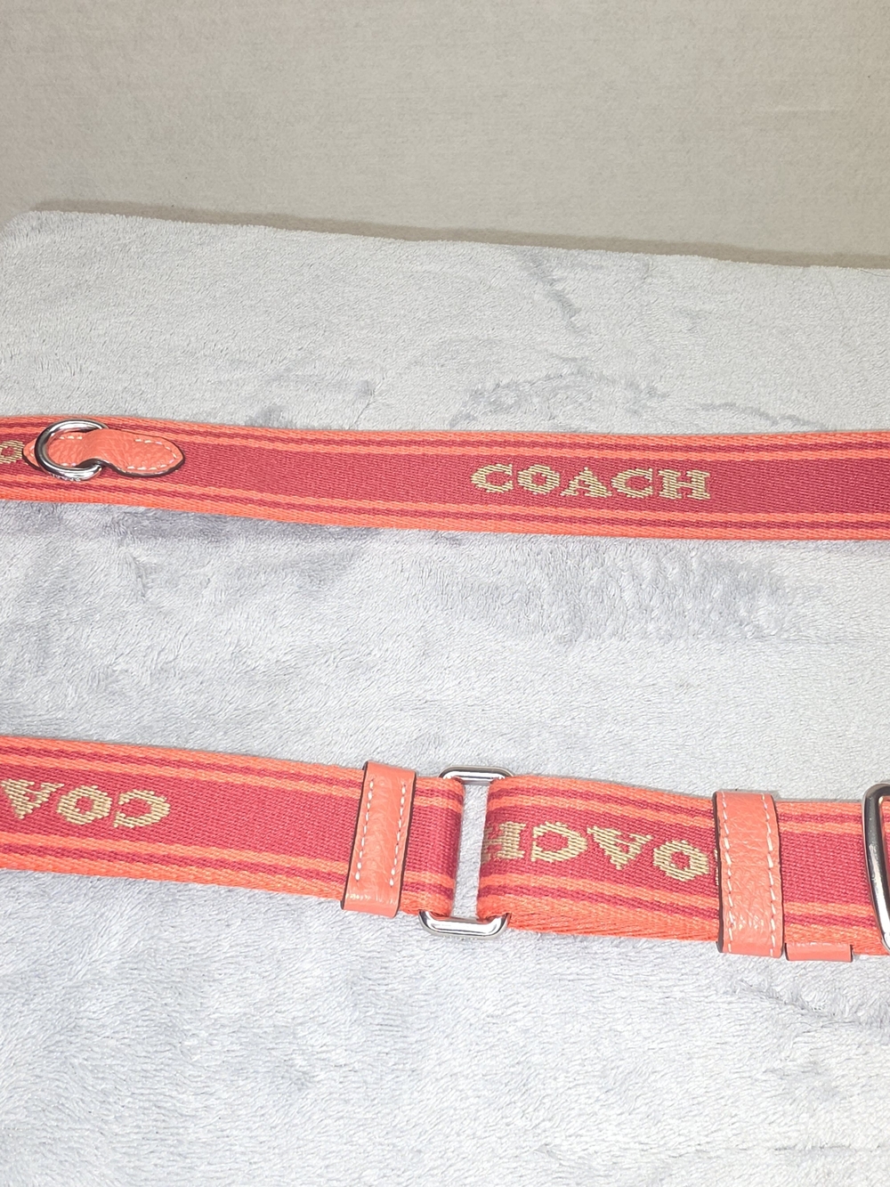 Coach Eva Phone Signature Canvas Crossbody Bag in Brown/coral # 89 - Picture 8 of 9